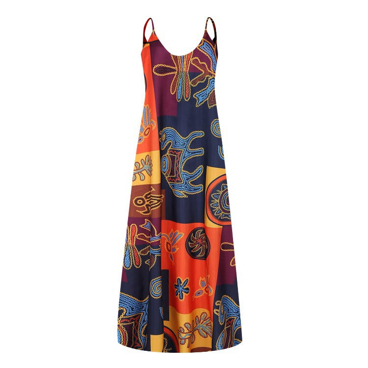 Robe maxi boho fleurie Chic und Stil pour femmes