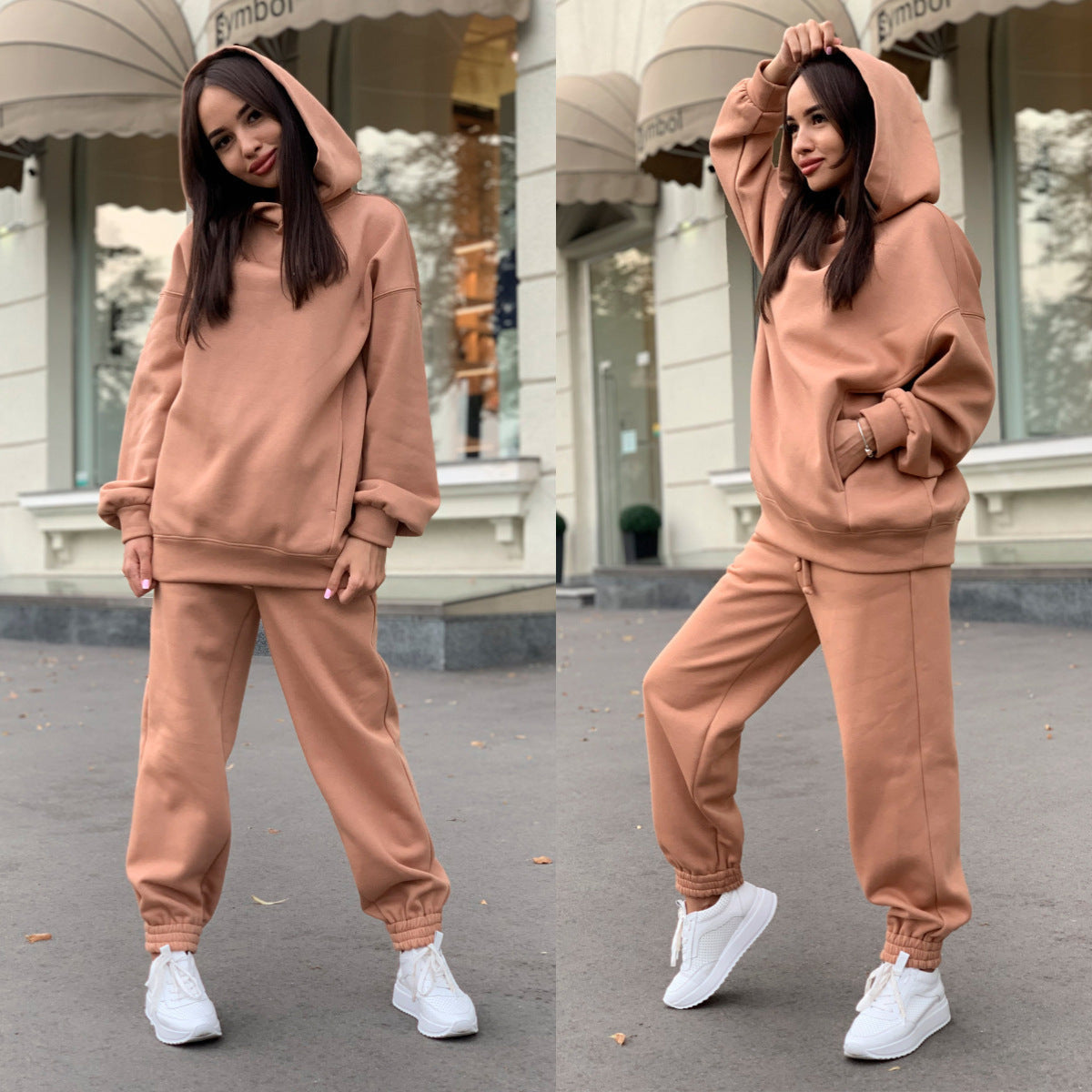 Ensemble de sweat-pants à capuche confortable pour femmes Chic und Stil