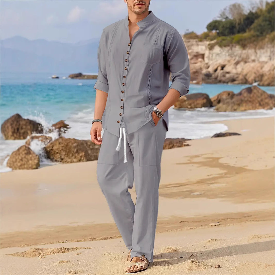 Hommes Ensemble de vêtements de plage décontracté Chic und Stil