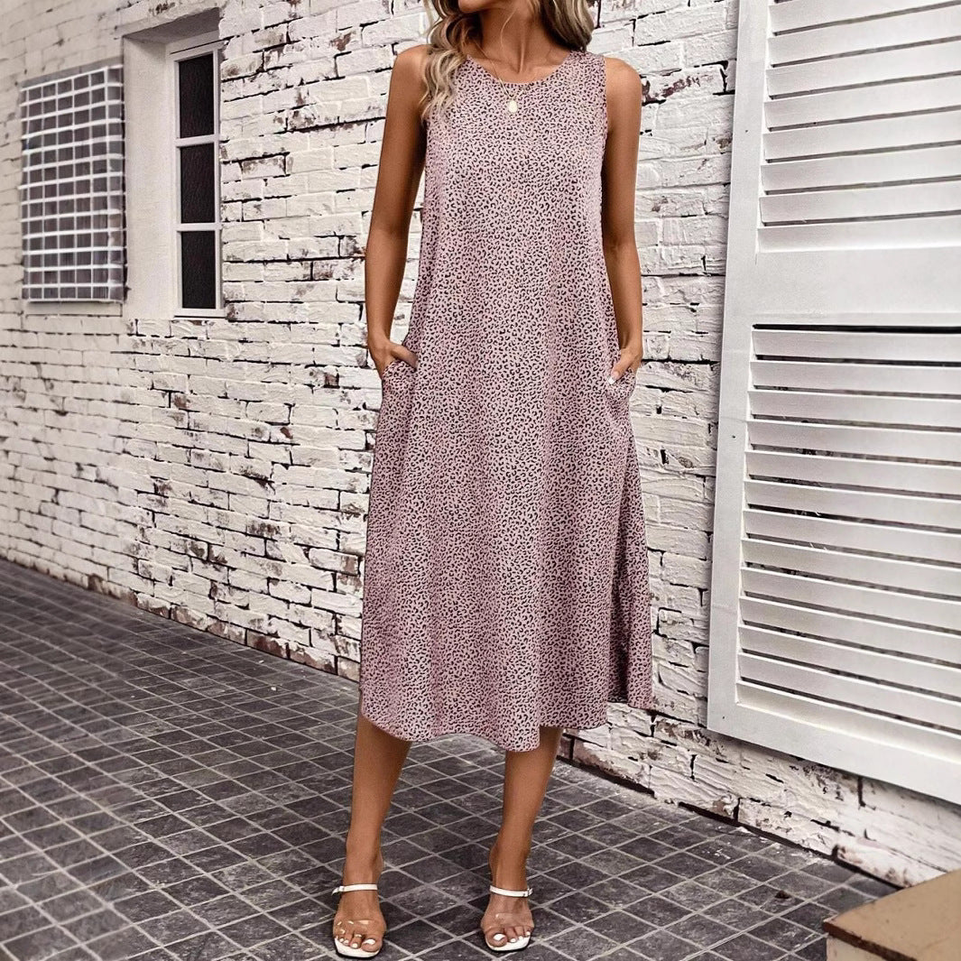 Robe Midi Décontractée Femme Chic und Stil