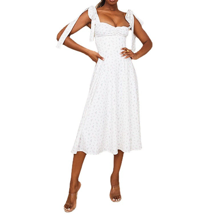 Robe maxi floral à ceinture à nouer Chic und Stil