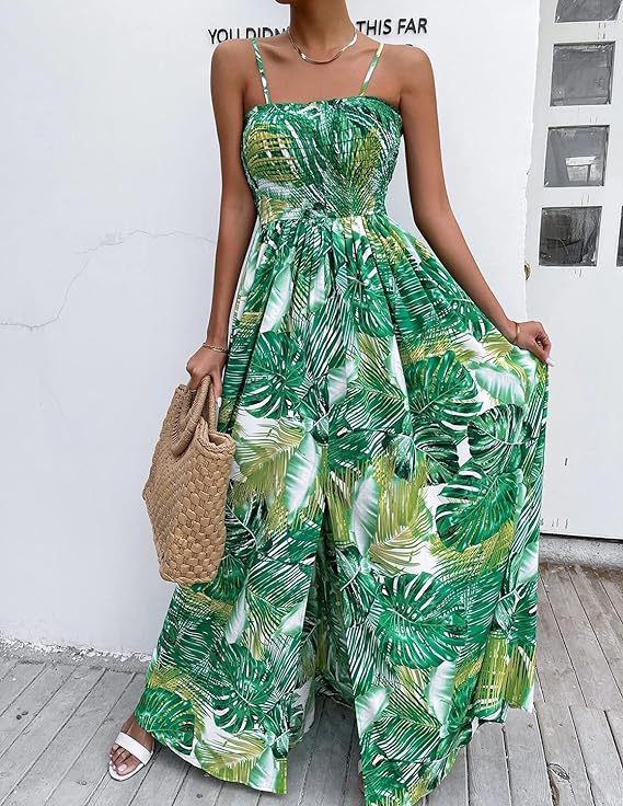 Robe maxi femme avec bretelles spaghetti ajustables Chic und Stil