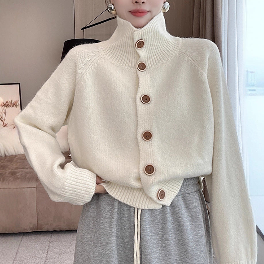 Cardigan en tricot à la mode pour femmes avec détails de boutons et coupe décontractée Chic und Stil