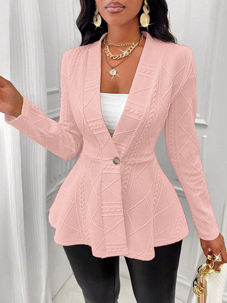 Elegant blazer jacket for women with structured design and fitted silhouette Chic und Stil