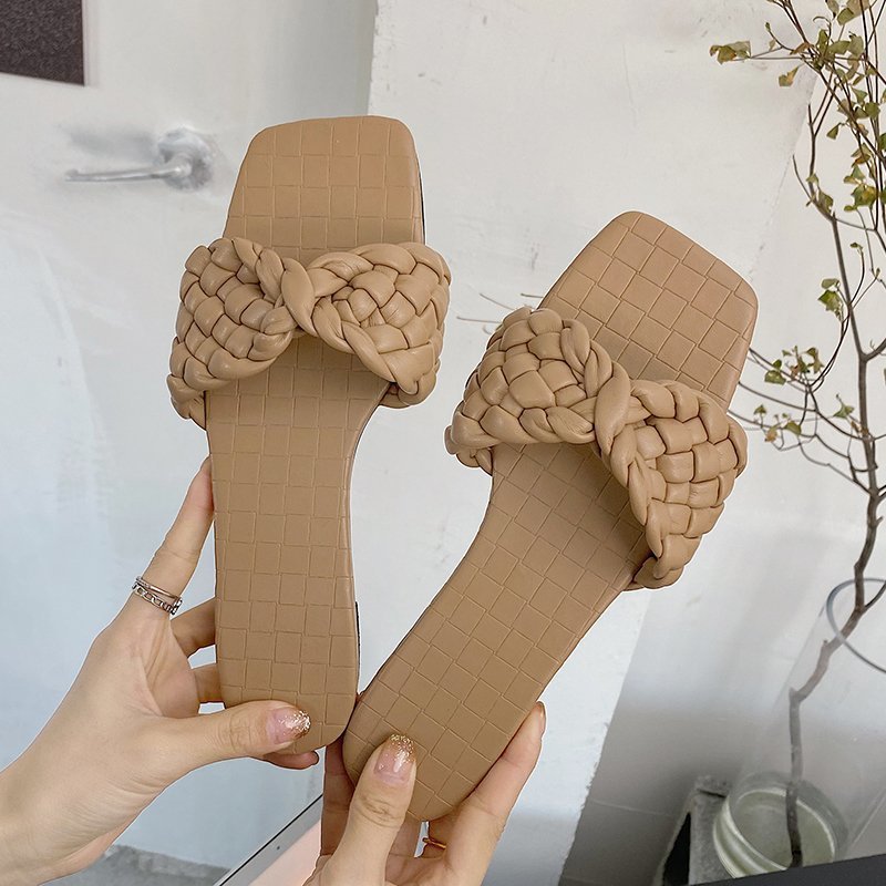 Sandales à lanières en simili cuir avec look tressé Chic und Stil