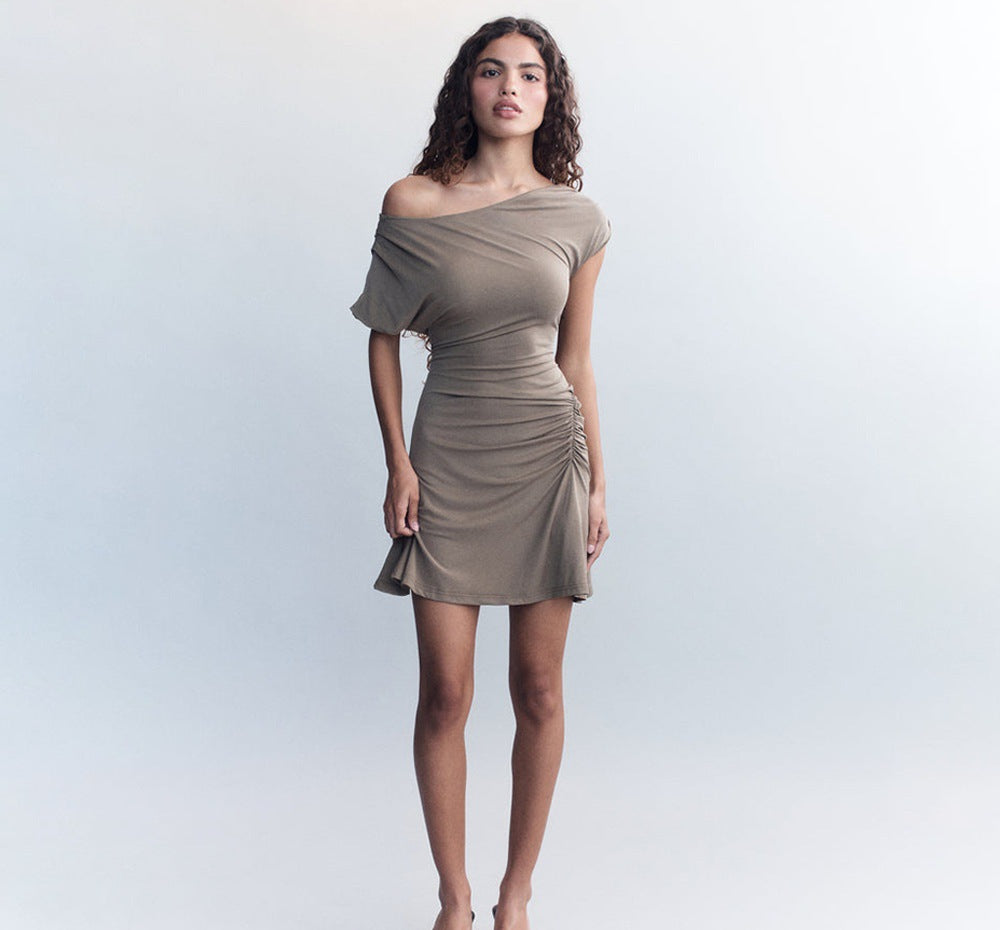 Robe off-shoulder femme avec fronces Chic und Stile