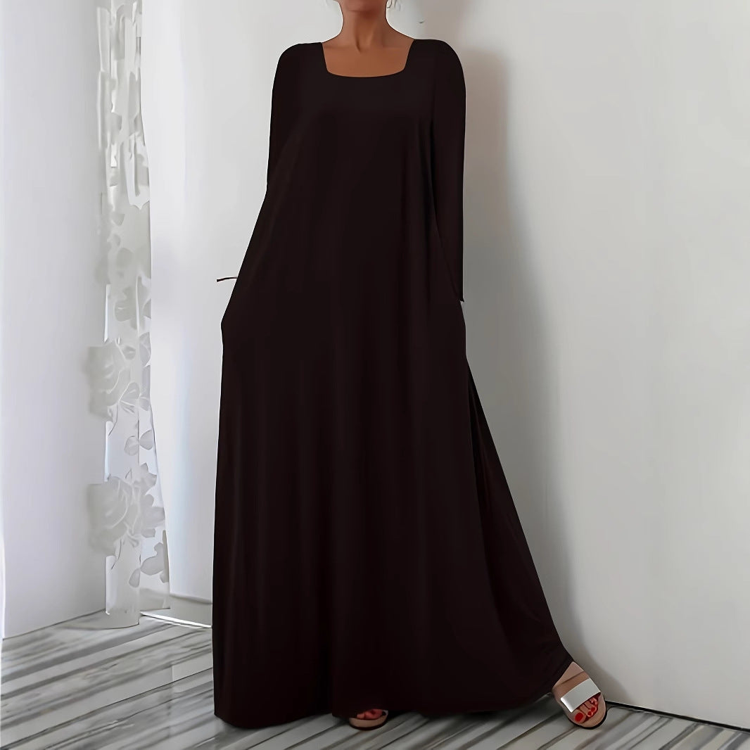 Robe maxi à coupe ample pour femmes avec poches pratiques Chic und Stil