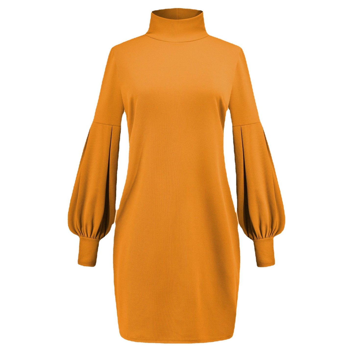 Robes pour femmes avec col haut et manches volumineuses Chic und Stil