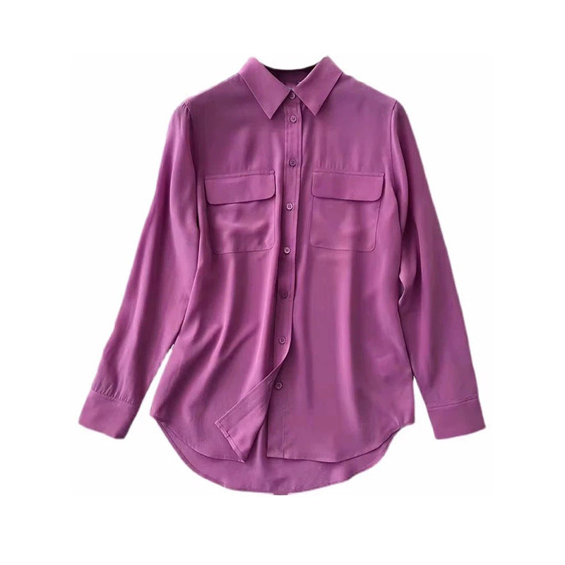 Chemise à boutons élégante pour femmes avec détails de poche Chic und Stil