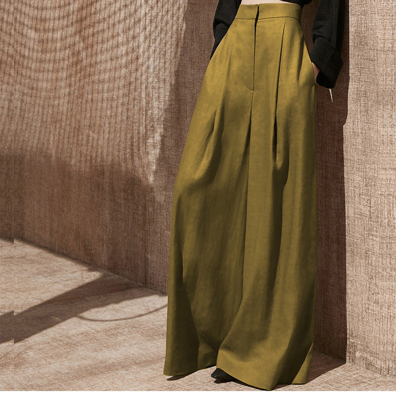 Pantalons larges taille haute pour femmes Chic und Stil 1750846761