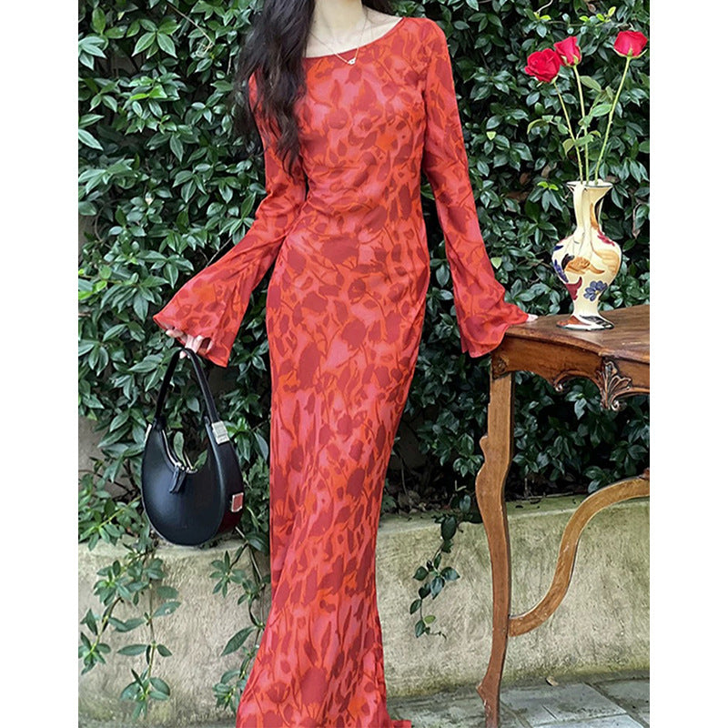 Robe maxi fluide à imprimé floral Chic und Stil