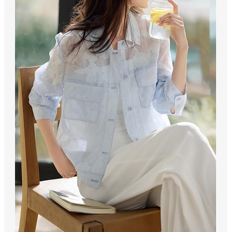 Veste en dentelle florale pour femmes Chic und Stil