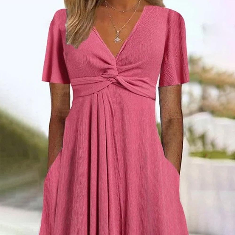 Robe maxi knottée pour femmes avec poches Chic und Stil