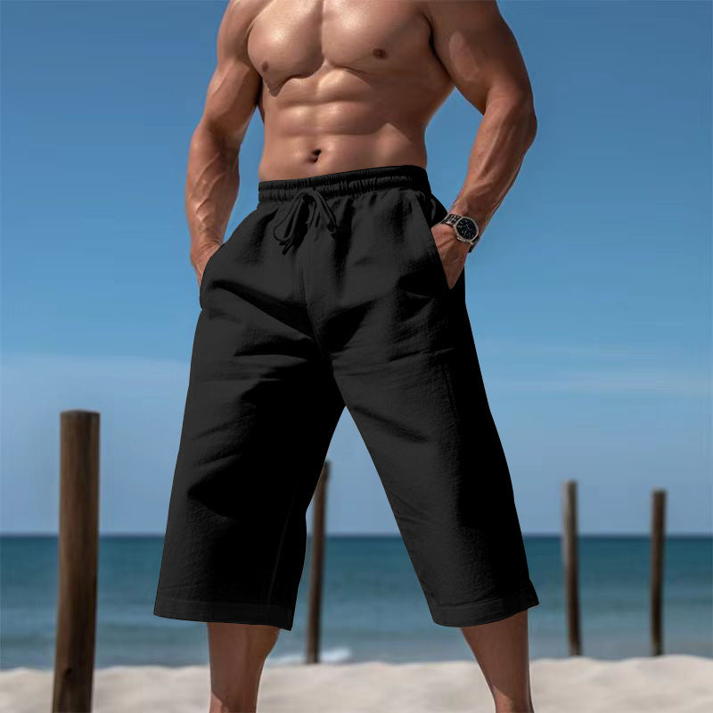 Shorts de plage décontractés pour hommes avec taille élastique et poches latérales pratiques Chic und Stil