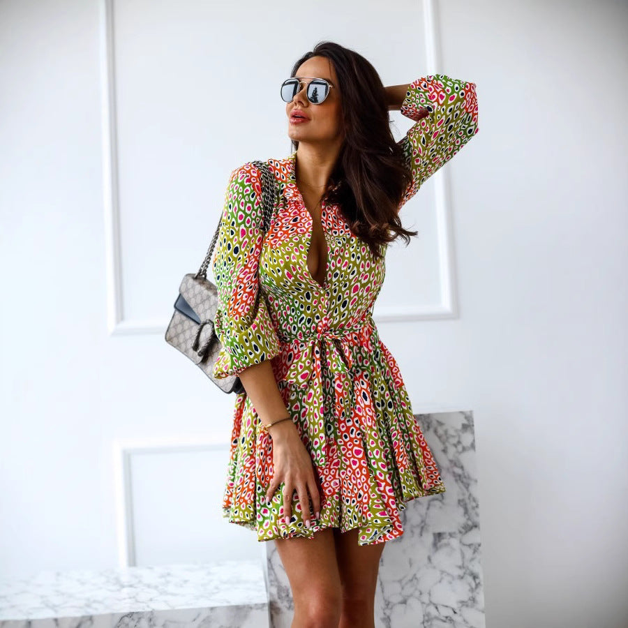 Robes chemises à ligne A pour femmes avec détail de ceinture Chic und Stil