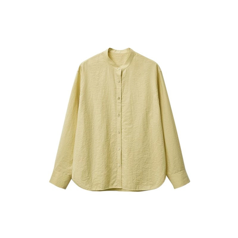 Chemisier léger froissé à boutons pour femmes Chic und Stil