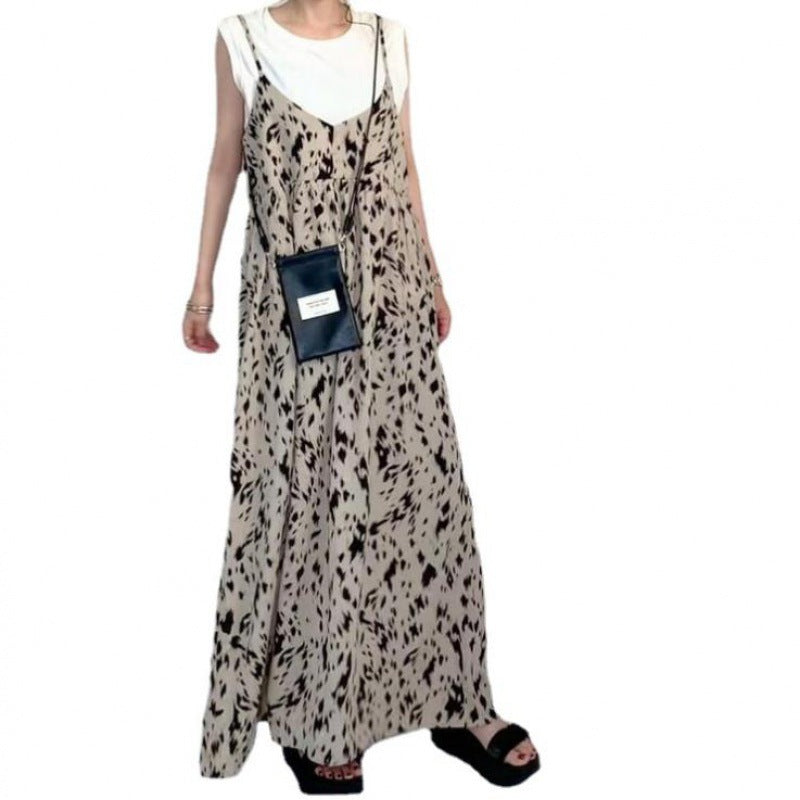 Robe maxi A-ligne pour femmes avec bretelles ajustables Chic und Stil