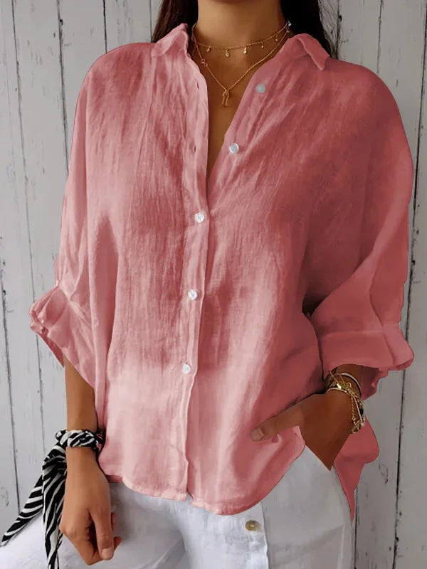 Blouse en lin légère pour femmes avec coupe décontractée Chic und Stil