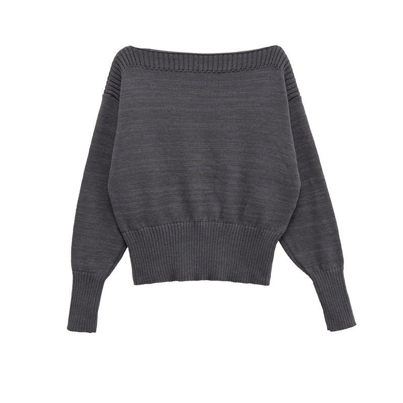 Pull oversized décontracté pour femmes avec design de structure moderne Chic und Stil