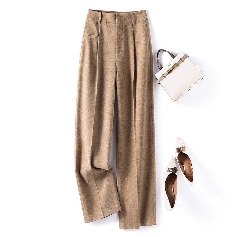Pantalons plissés taille haute pour femmes Chic und Stil 1750847260
