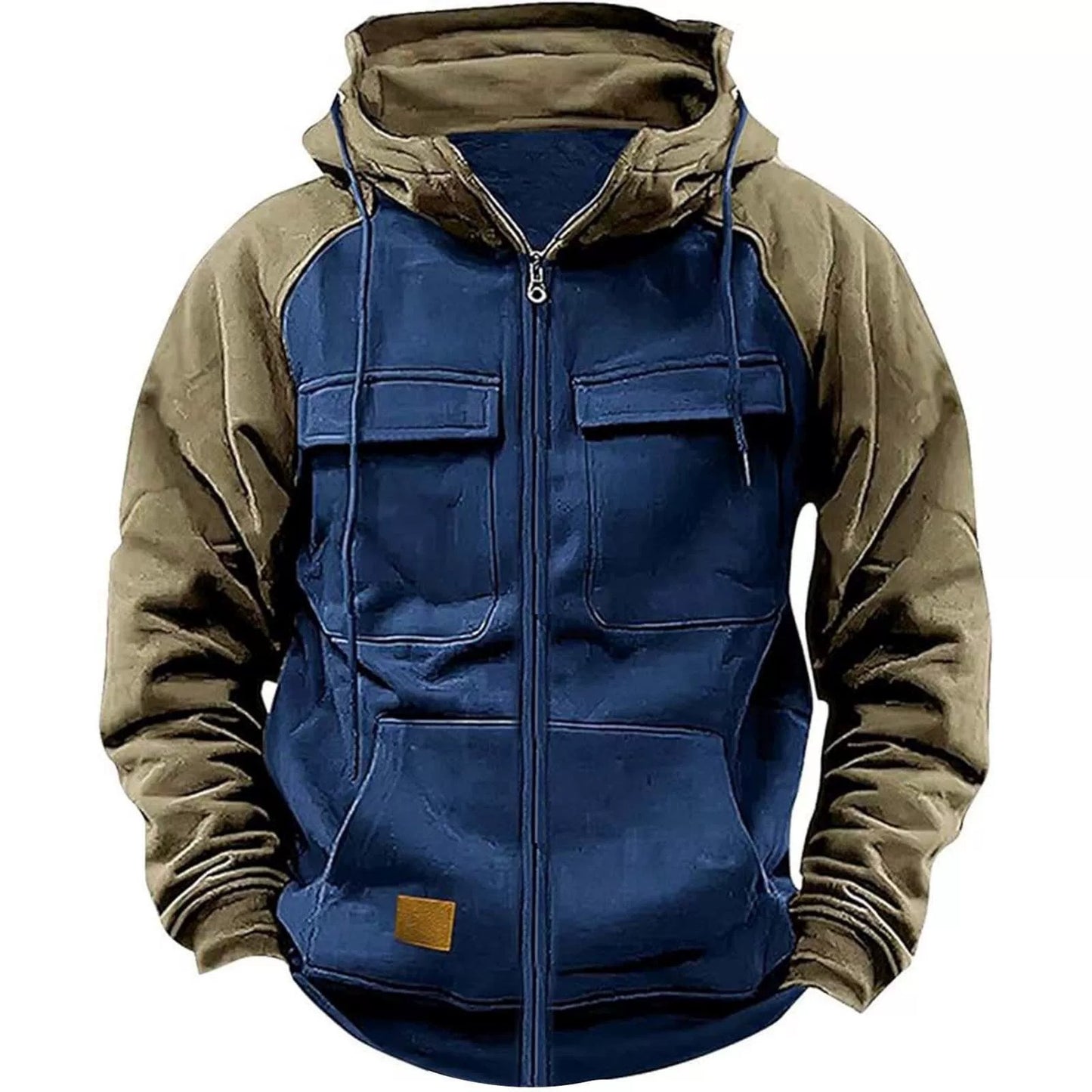Veste à capuche sportive pour hommes avec poches pratiques et fermeture éclair Chic und Stil
