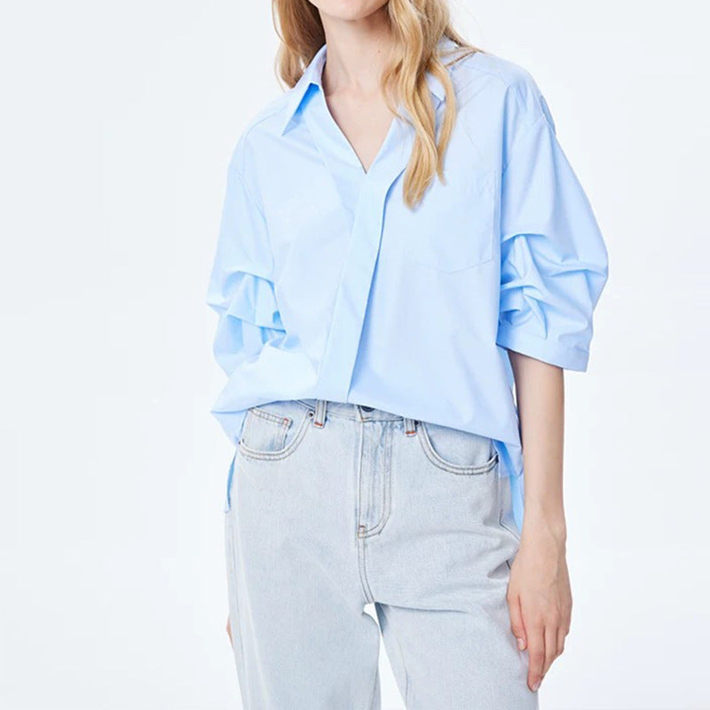 Blouse à manches courtes décontractée pour femmes Chic und Stil