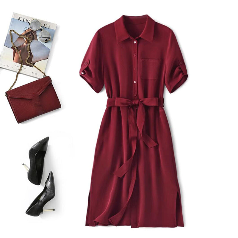Robe chemise femme avec ceinture à nouer Chic und Stil