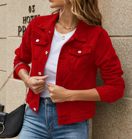Veste en denim classique pour femmes dans le style couture Chic und Stil