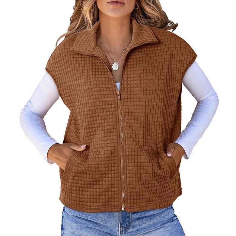 Gilet matelassé pour femmes avec fermeture éclair pratique et poches latérales Chic und Stil