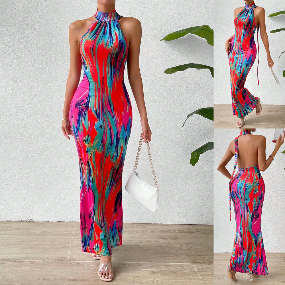 Robe maxi bodycon à col montant Chic und Stil