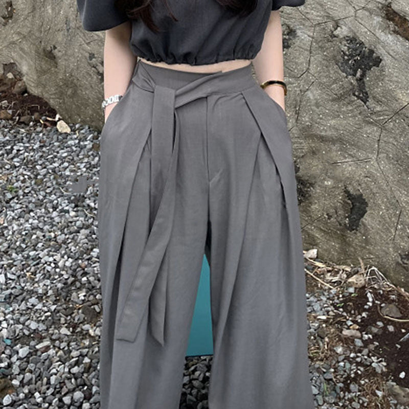 Pantalons fluides taille haute pour femmes Chic und Stil