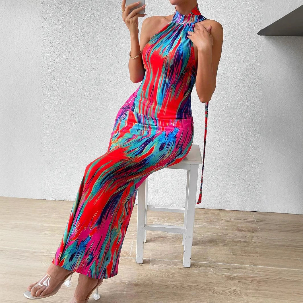 Robe maxi bodycon à col montant Chic und Stil