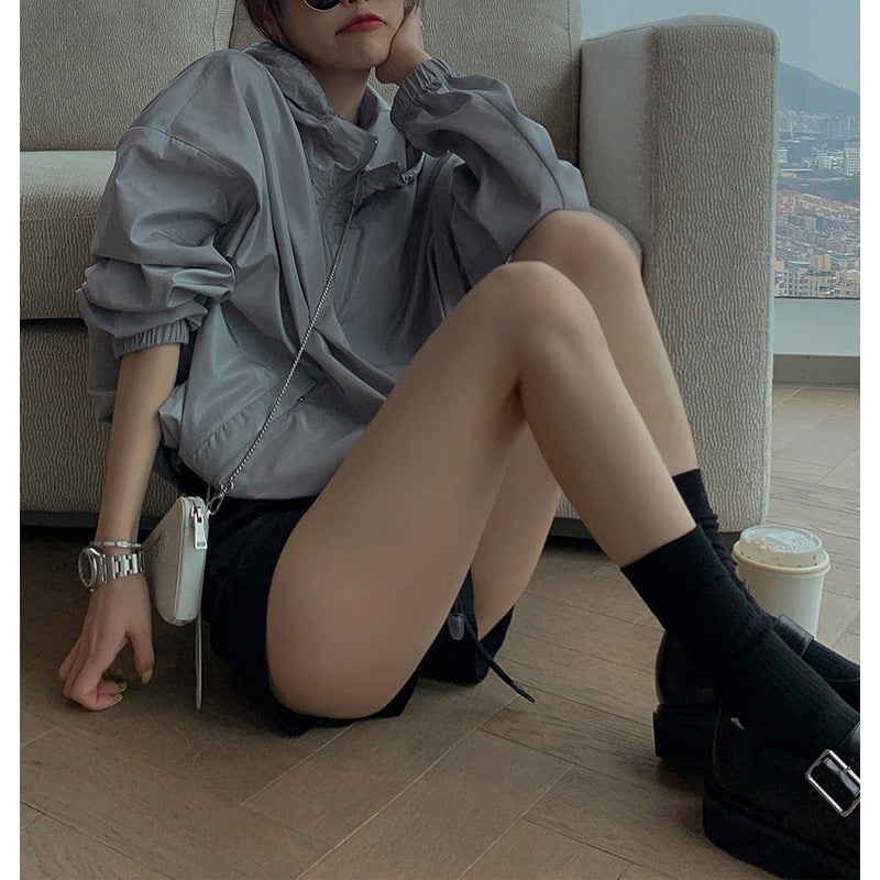 Veste coupe-vent à capuche légère pour femmes Chic und Stil