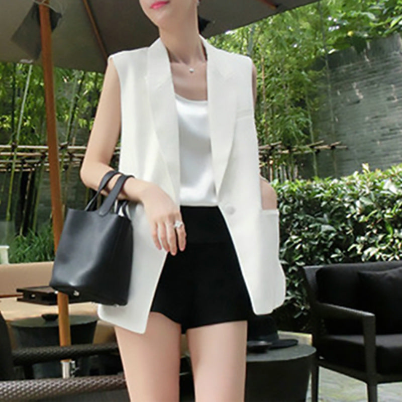 Blouse sans manches à dos nu Chic und Stil pour femmes