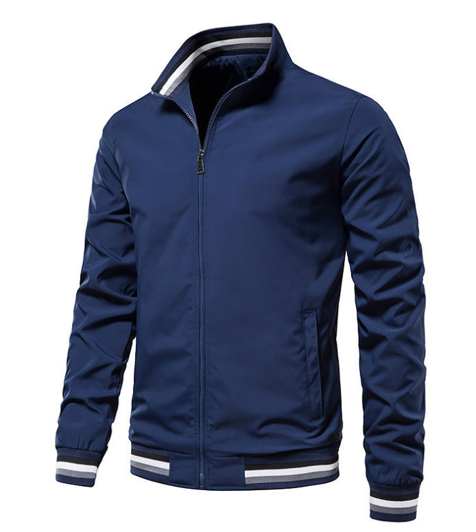 Veste bomber sportive pour hommes avec des poignets contrastés Chic und Stil