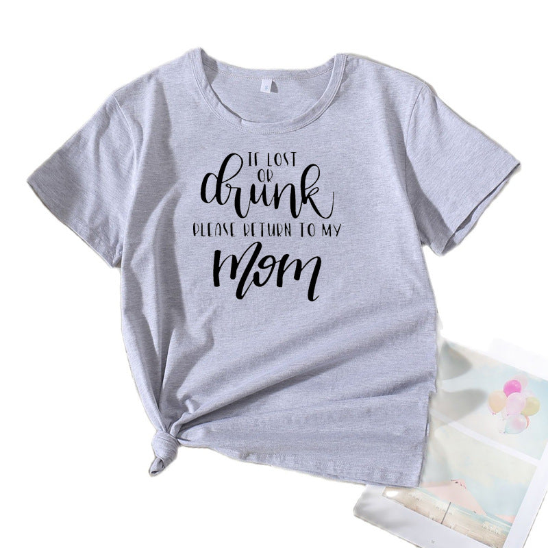 T-shirt humor doux en coton pour femmes Chic und Stil