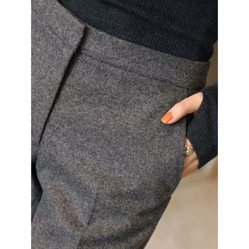 Pantalons taille haute ajustés pour femmes Chic und Stil 1750847044