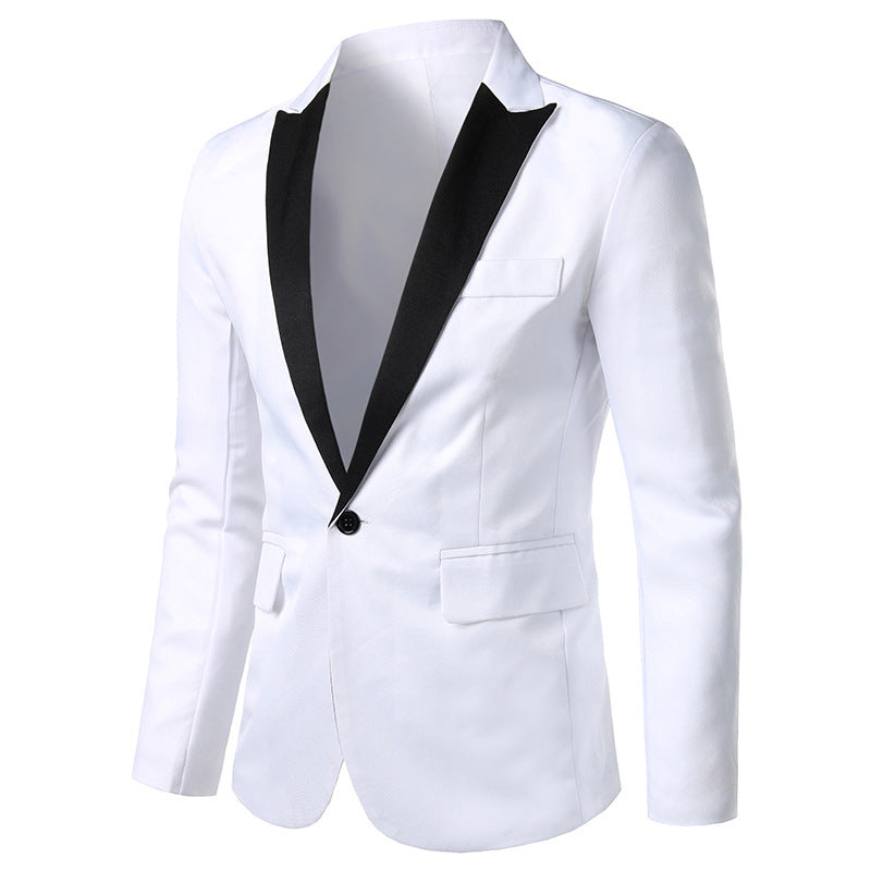 Blazer de smoking élégant pour homme avec col satiné Chic und Stil