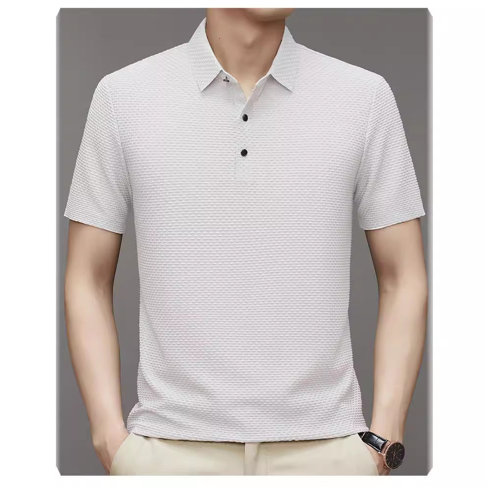 Hommes Polo en Structure Chic und Stil
