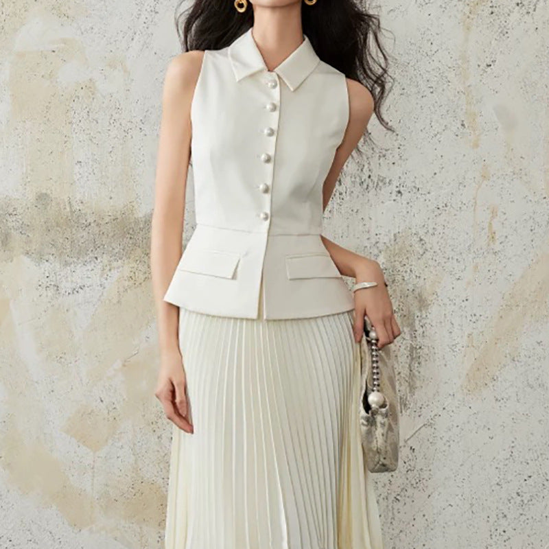 Tunique sans manches ajustée pour femmes Chic und Stil