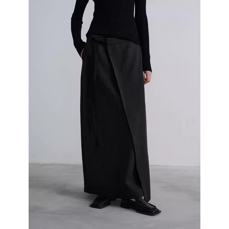 Jupe maxi enveloppante élégante pour femme Chic und Stil