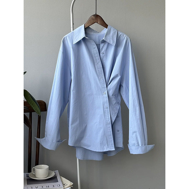 Chemise décontractée surdimensionnée à boutons pour femmes Chic und Stil