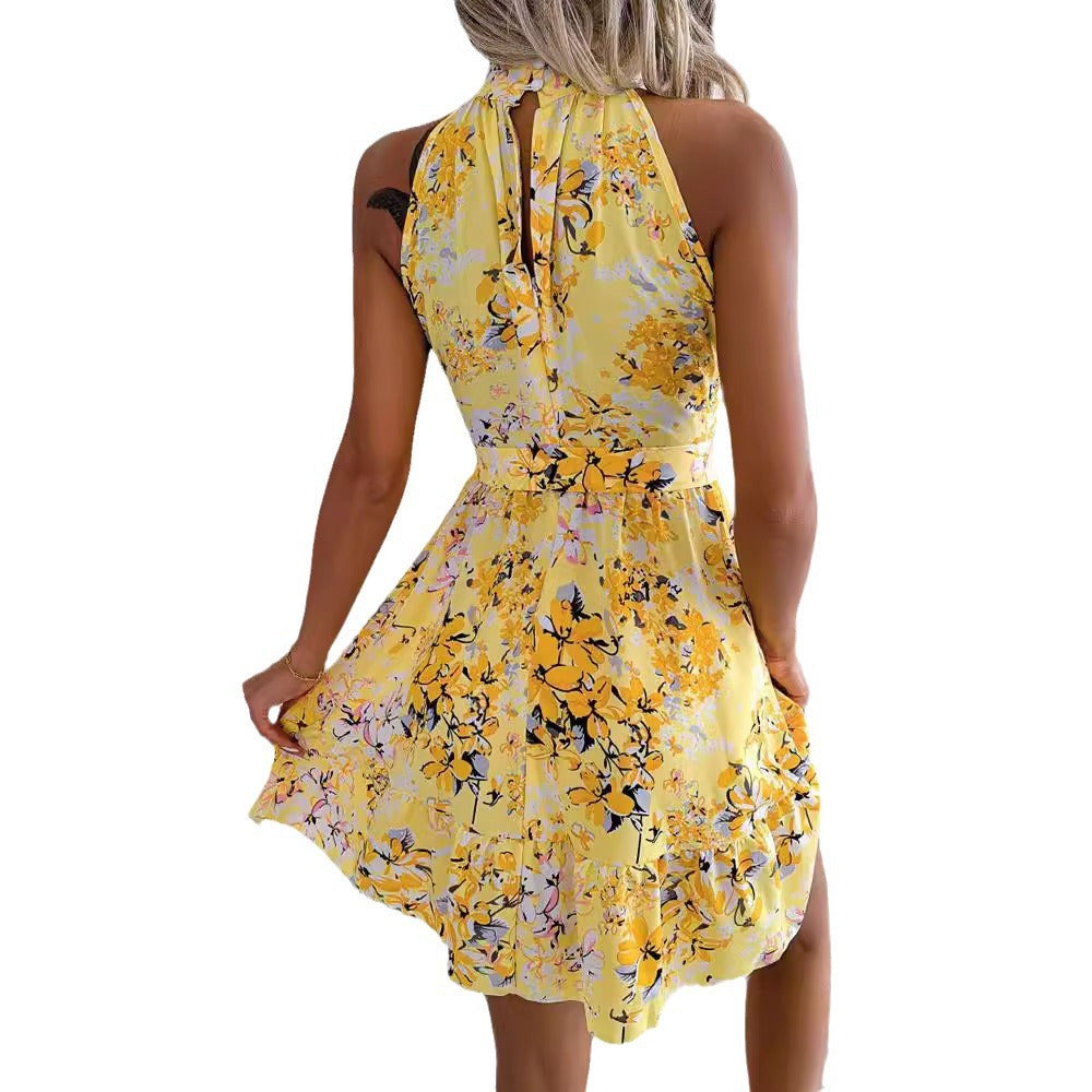 Robe Mini Détachable Floral à Bretelles Chic und Stil