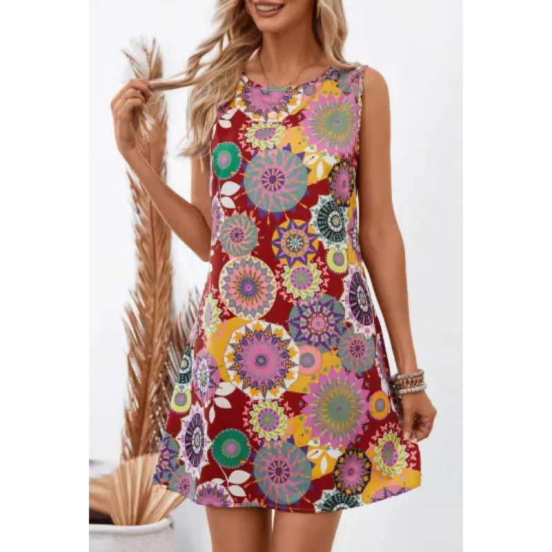 Robe shift sans manches décontractée pour femmes Chic und Stil