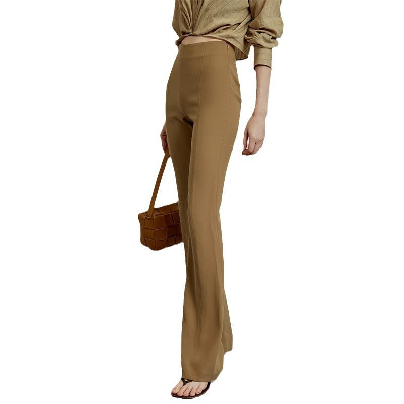 Pantalons évasés taille haute pour femmes Chic und Stil