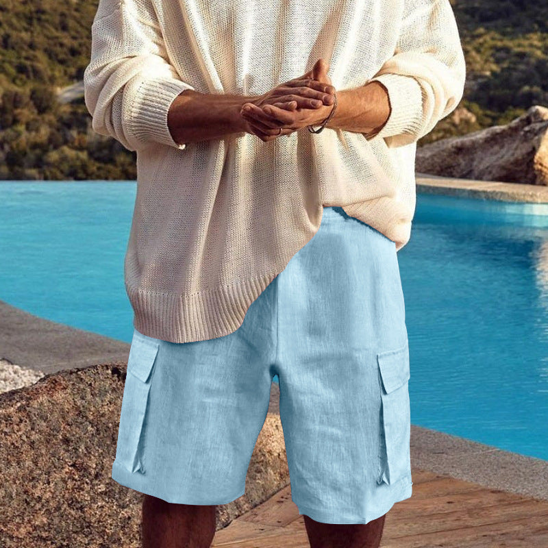 Shorts cargo décontractés pour hommes avec poches latérales pratiques et coupe confortable Chic und Stil