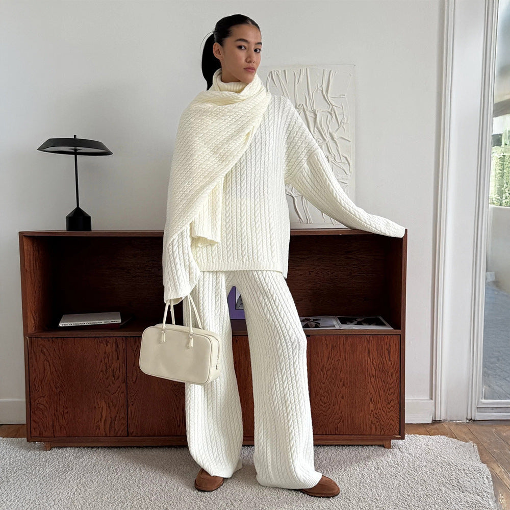 Dames Ensemble lounge de qualité supérieure tricoté Chic und Stil