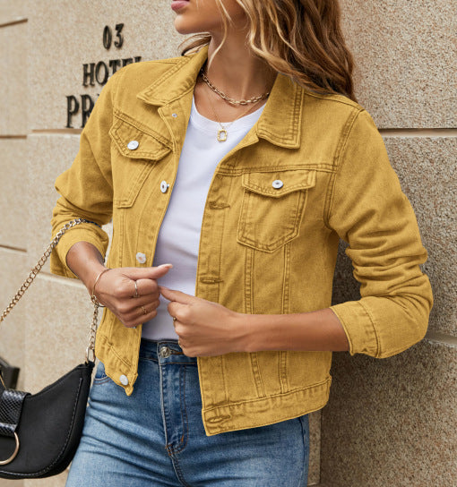 Veste en denim classique pour femmes dans le style couture Chic und Stil