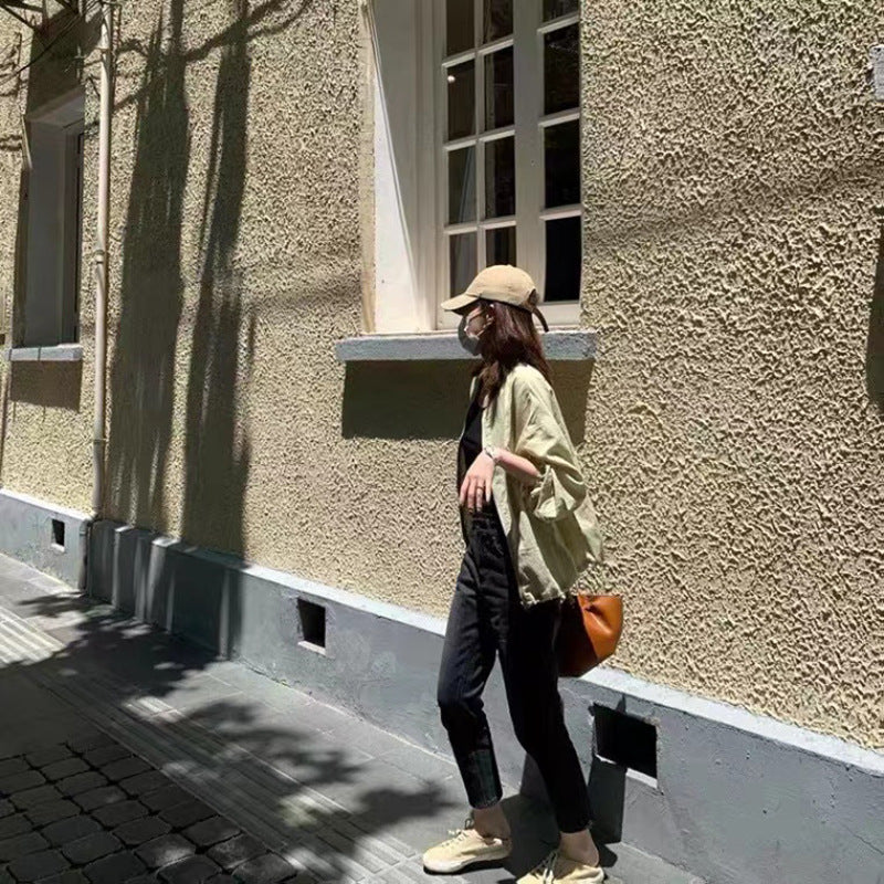 Veste zippée en lin léger pour femmes Chic und Stil