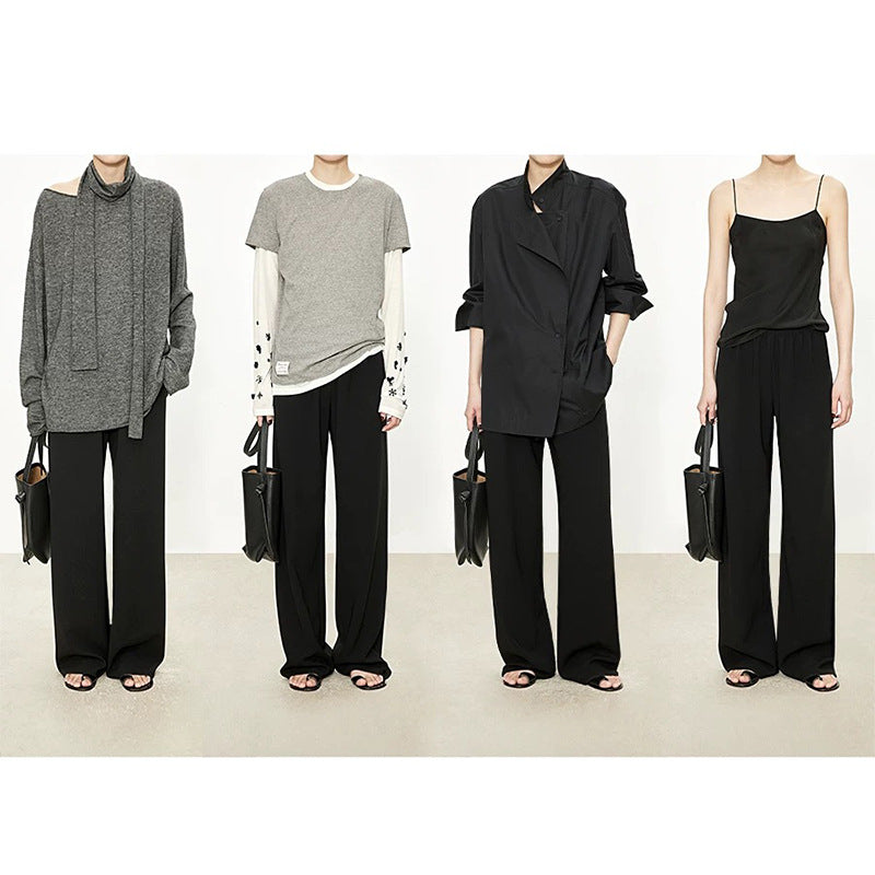 Pantalons larges à jambe large pour femmes Chic und Stil